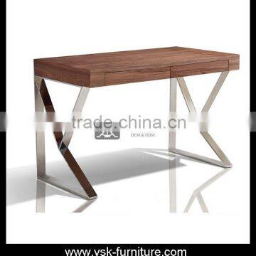 DK-035 Polished Stainless Steel Modern Bedroom Furniture Writing Desk