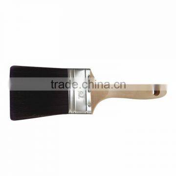 75mm paint brush frosted stainless steel ferrule maple handle