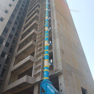 Building double-layer garbage chute, roof garbage chute system, support bracket
