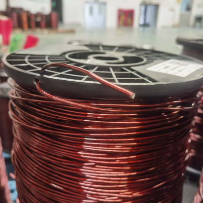 SWG Fil d'enroulement en aluminium émaillé pour éolienne 2,5 mm Câble électrique rond en fil émaillé photo-3