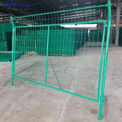 Cerca de malha de arame soldada em curva 3D verde para segurança