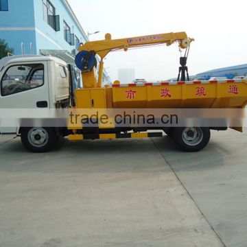 2015 New Dongfeng 2.5ton small truck crane,4x2 crane truck for silt transportation