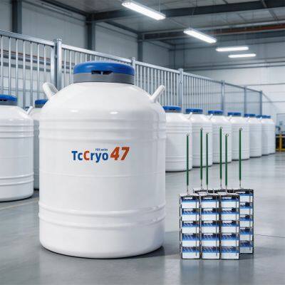 Colombia TcCryo 47L Cryogenic Bottle Canister Dewar Lab Equipment For Liquid Nitrogen