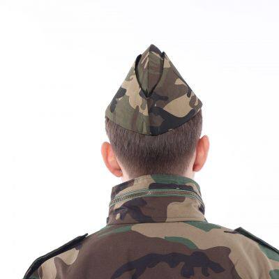 100% Polyester Soldiers Cap Stock Cheapest Black Red Blue Army Green 4 Colors photo-2