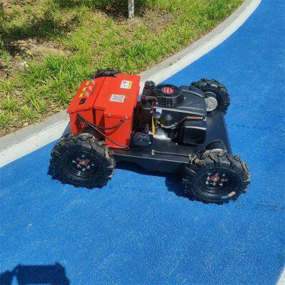Petrol 550Mm Cutting Width 200 Meters Long Distance Control Remote Control Lawn Mower With Wheels photo-2
