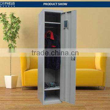 Modern Appearance Bedroom Furniture Single Door Metal Wardrobe Cabinets photo-6