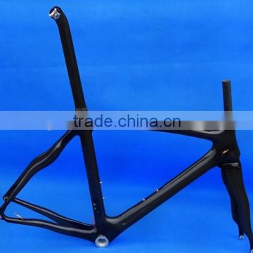 FLX-FR-308 : Carbon Cycling Glossy Road Bike Frame Fork Seatpost Clamp Headset : 50cm, 54cm, 56cm