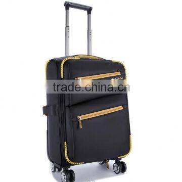 Simple and decent nylon trolley luggage