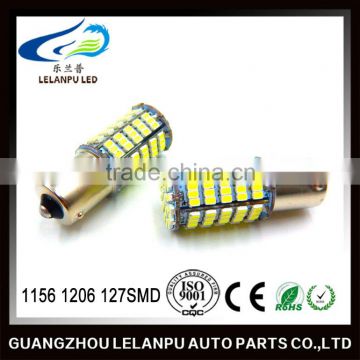 hot sale factory price auto led lamp light ba15s/1156 1206 127smd car parts accessories led turn light