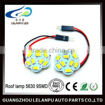 Hot sale car led roof light 5630 9SMD LED auto dome reading panel light