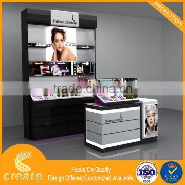 2016 new retail wooden cosmetic & skin care product display rack