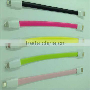 Shenzhen accessaries mobile phone portable magnetic usb cable colorful mini usb cable for iphone and android