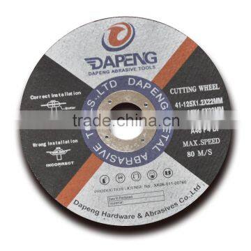 125x1.6x22mm Abrasive wheel carbon steel cutting disc