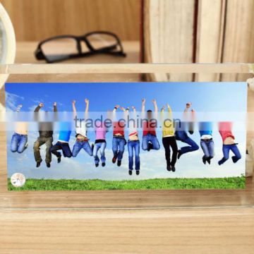 Rounded corners crystal photo frame for sublimation printing