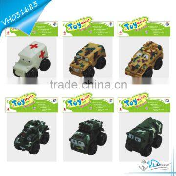 New Free Wheel Cartoon Vinyl Military Car for Kids