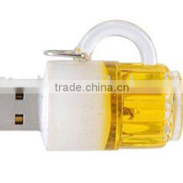 Acrylic Usb Pendriver Beer Cup Usb Flash Drive 4gb photo-2