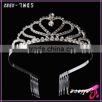 Fancy crown wedding crown bride crown tiaras,wholesale tiara crown diamonds prince crown