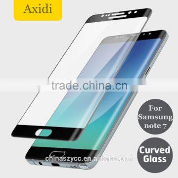 Free sample mobile accessories best screen film full cover tempered glass screen protector for Samsung galaxy Note7