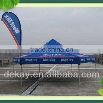 Hexagon Aluminum easy up collapsible Gazebo Tent