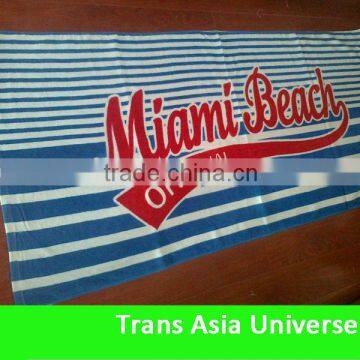 Hot Sale Custom Printed jacquard weave beach towel