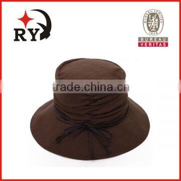 custom Woman sun beach fashion 100% cotton different types of bucket hats