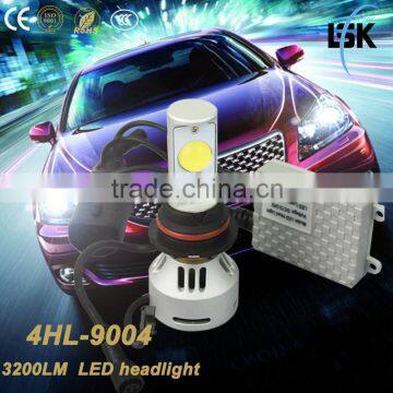 Use copper metal for quick heat dissipation powerful light G4 38w car white 6500k led headlight