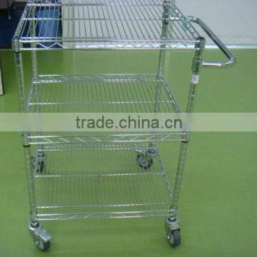 trolley/wheel barrow/wire cart/display stand/storage shelf/shelving