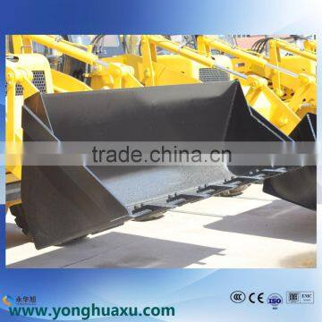 CE Approved Skid Steer Wheel Backhoe Loader With Steering Wheels , Bucket for Sale photo-2