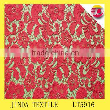 2014 new delicate big red knit fabric for fashion dresses