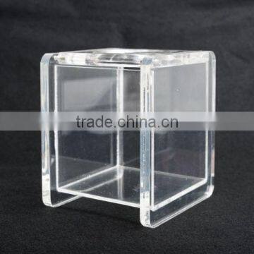 Custom printed acrylic Lucite Bathroom Accessory Tissue Box Hinged Top 6.75" Tall x 5.5" Wide or customized