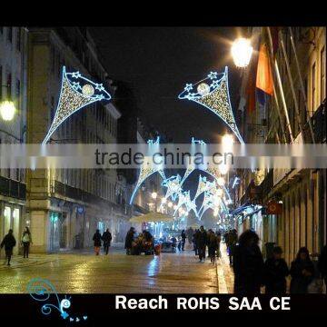 Christmas street decor led street decoration arch motif light in holiday lighting street pole decor led light horn shape