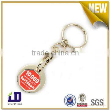 metal Trolley Coin Keychain