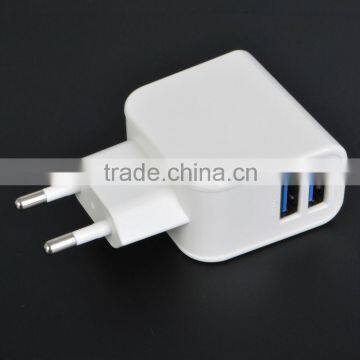 Shenzhen Factory Supply Fast Charging 5V 2.1A Universal Dual Port USB Wall Charger for Meizu/Sony z1 photo-3