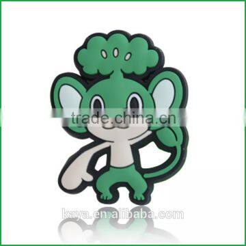 Eco-friendly soft pvc cartoon decorative christmas stickers