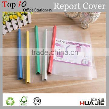 A4 paper file folder pumping rod folder business clear silding bar report cover