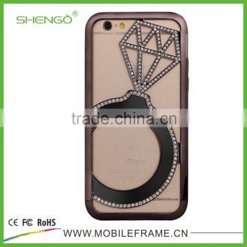 Metal Bumper Diamond Phone Case For IPhone/Samsung photo-3