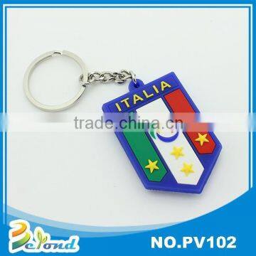 Hot selling souvenir cheap novelty high quality soft pvc key ring