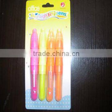 colorful plastic jumbo highlighter pen