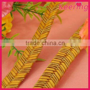 new fashion handmade gold trimming braided rope for garment WBP-003