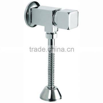 High Quality Brass Urinal Delay Flusher, Self Closing Valve, Chrome Finish and Wall Mounted