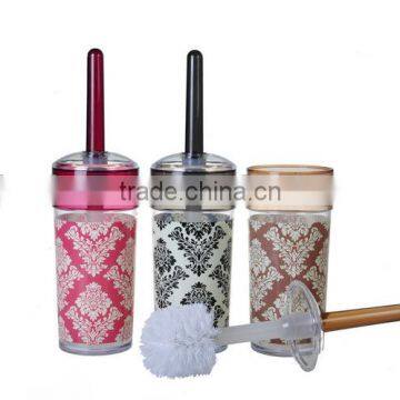 2015 Top selling Classic European style printed Plastic Toilet Brush