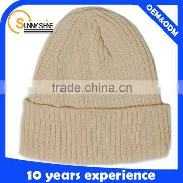 OEM custom wool hot sell knitted hat