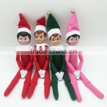 Felt Plush Elf Dolls Boy & Girl Figure Christmas Novelty Toy Kids Xmas Gift