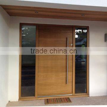 Elegant modern front wooden doors, pivot entry doors