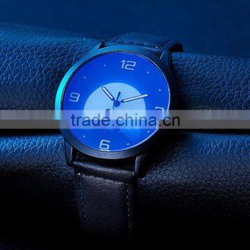 High Quality PU Leather Strap Unisex Wrist Watches Free Samples