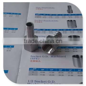 1/2" stainless steel Pipe Fittings Female Threaded Hose Nipples Hose Tails Hexagon Or Hex Long Nipples