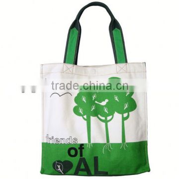 fashion long strap shoulder canvas tote bags