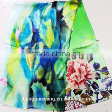 Factory Direct Custom Digital Printed Silk Scarf photo-1