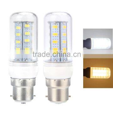 LIADA B22 8W 5730 SMD 36 LEDs Corn Light Lamp Bulb Energy Saving 360 Degree White 220-240V