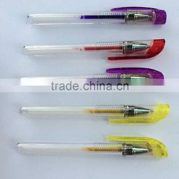 School Student Plastic Mini Short Glitter Gel Ink Pen